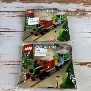 Lego Creator Holiday Train Set - Red, Green, White (Buying both bags for price)